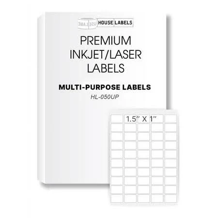 HouseLabels Multipurpose Labels for Laser and Inkjet Printers
