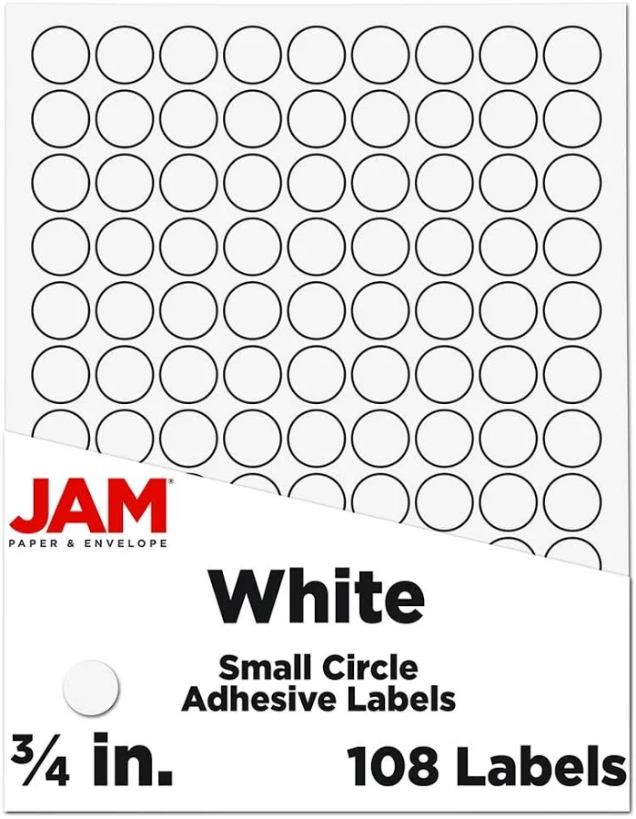 JAM Paper Round Circle Label Sticker Seals