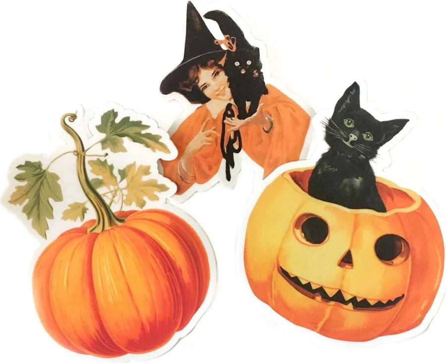 Halloween Vinyl Stickers Set of 3