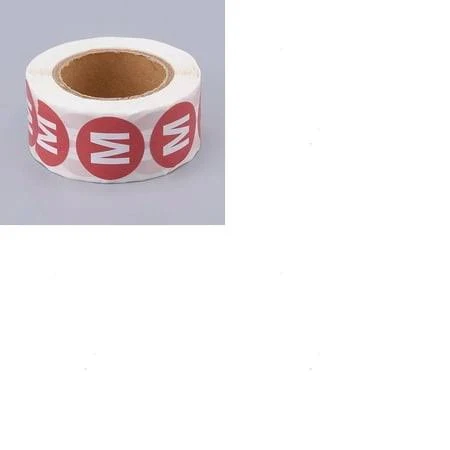 100pcs 2 Rolls Self-Adhesive Clothing Size Labels