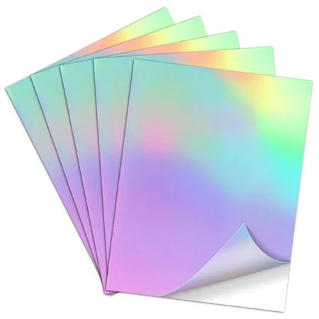 Koala Holographic Clear Self-Adhesive Laminting Sheets