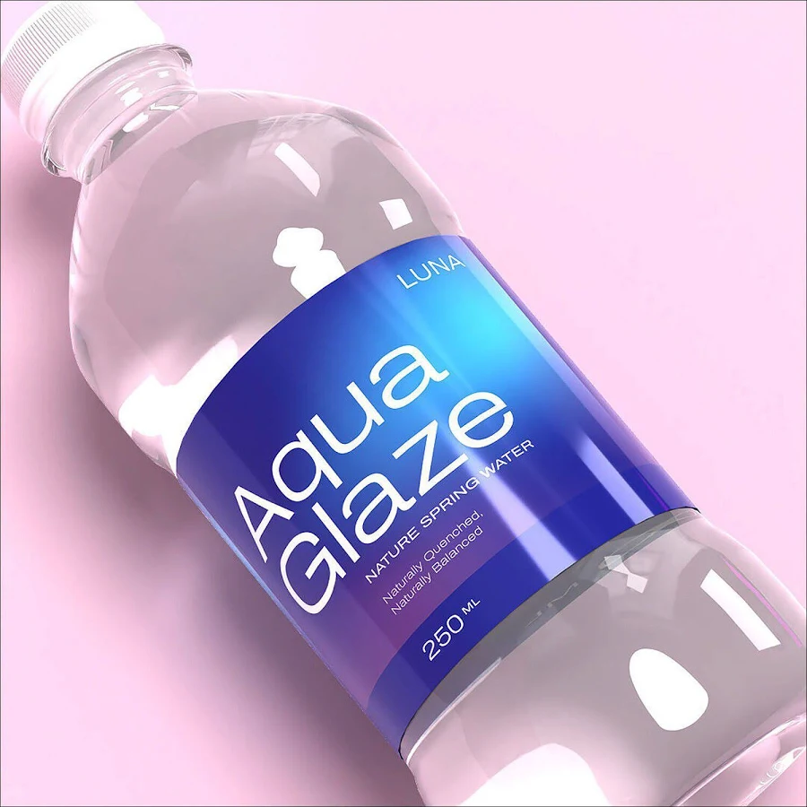 Printed Water Bottle Labels - 1000 PCS 4"x2"