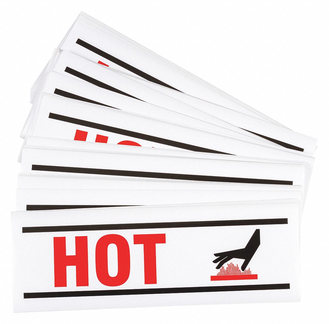 Vinyl Label: Vinyl, Adhesive Sign Mounting, 3 1/2 in x 10 in Nominal Sign Size, 100 PK