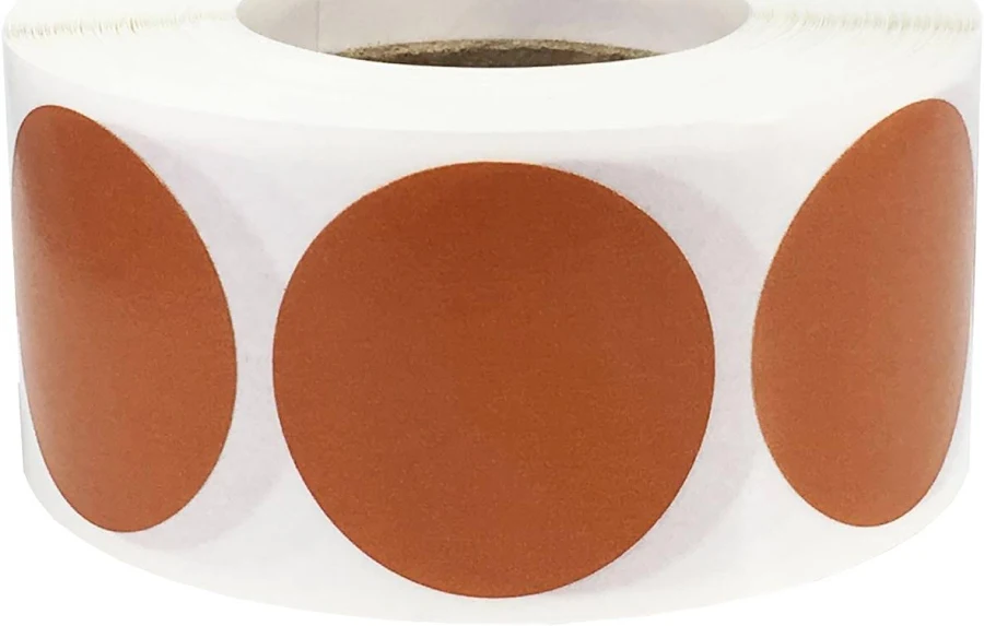 Desert Sand Colored Labels 1" Round QTY 500 | Wholesale Labels | InStockLabels