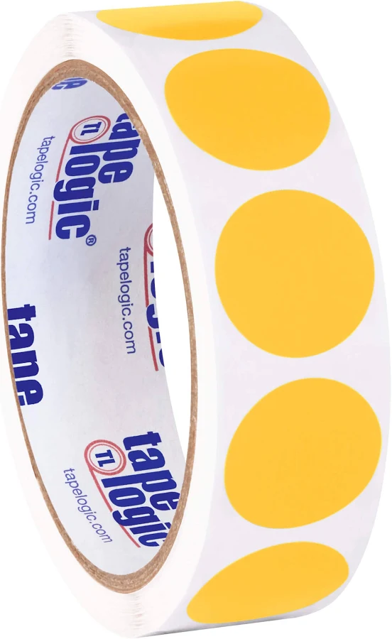 Circles Fluorescent Removable Labels