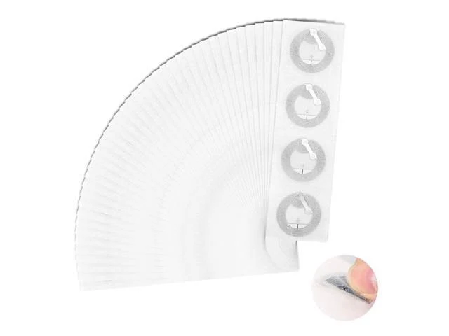 200 Pcs NFC Tags Sticker Ntag216 NFC Stickers Programmable Rewritable RFID Sticker 888 Bytes Memory Adhesive Labels Compatible with NFC Enabled Smartp