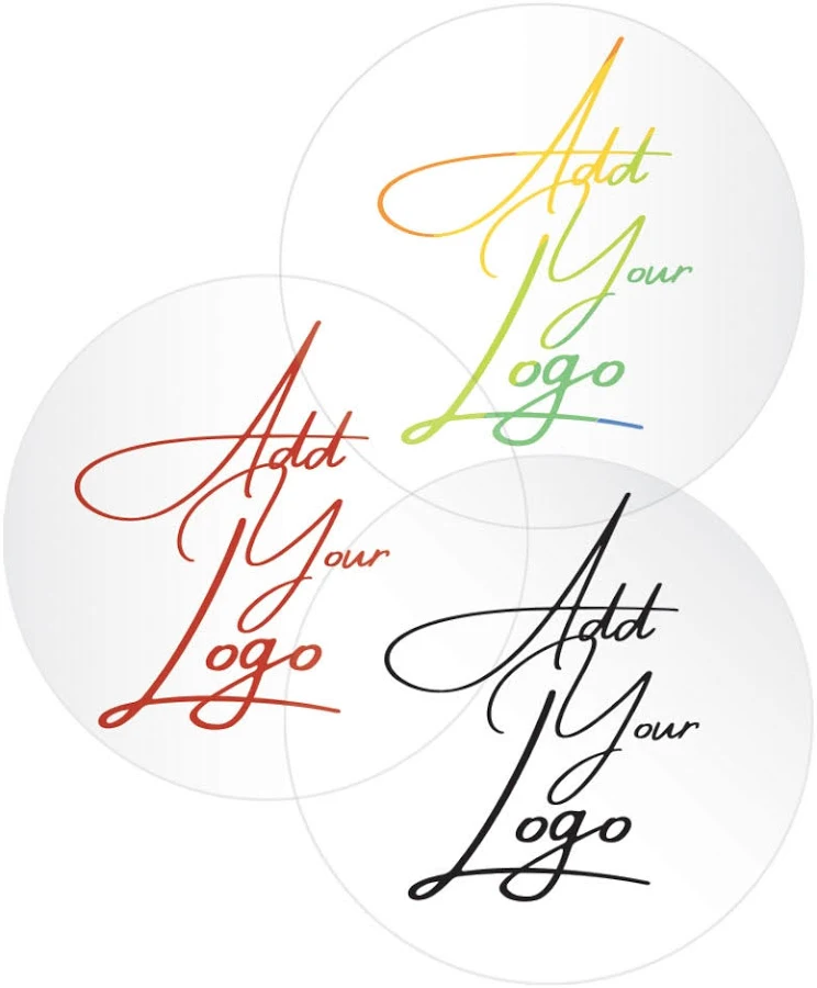 Ultra Clear Custom Printed Stickers / Labels 2" x 2"