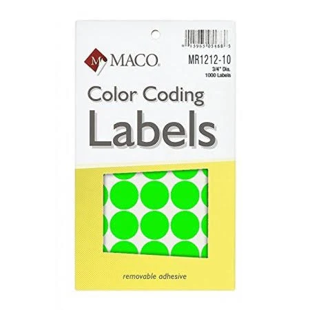 Maco Round Color Coding Labels