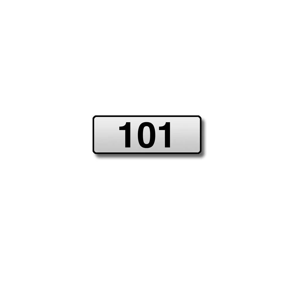 Custom Engraved Self Adhesive Placard - for Vertical Mailbox Door