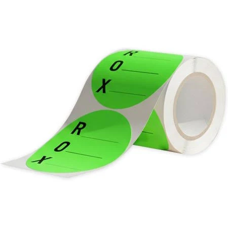 Rox Received Opened Expires Labels 1.5 Inch Round Inventory Stickers