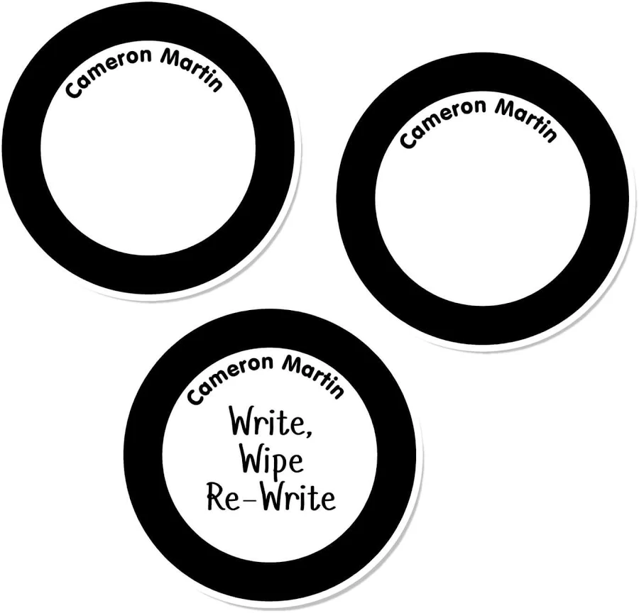 Solids Round Write-On Labels