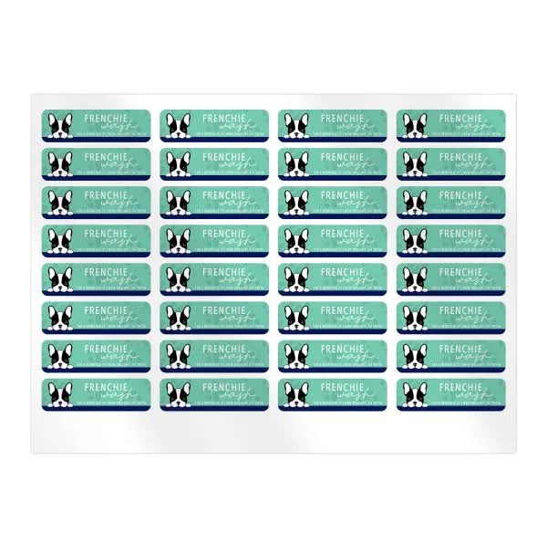 Taylor Corporation Personalized Custom Printed, Return Sheet Address Labels, White, 2-1/2" x 3/4", 32 Labels Per Sheet, 4 Sheets Per Pack