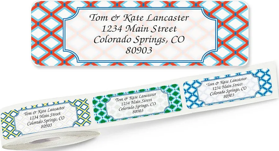 Classy Prep Rolled Address Labels - Roll of 250