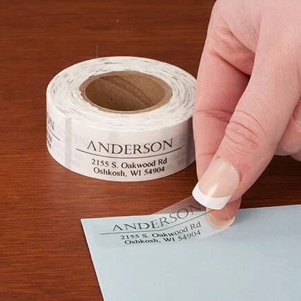 Personalized Bold and Centered Address Labels