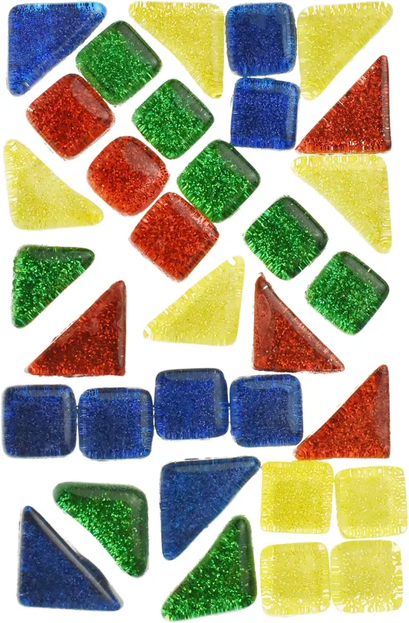 Glittered Glass Mosaic Tile Stickers