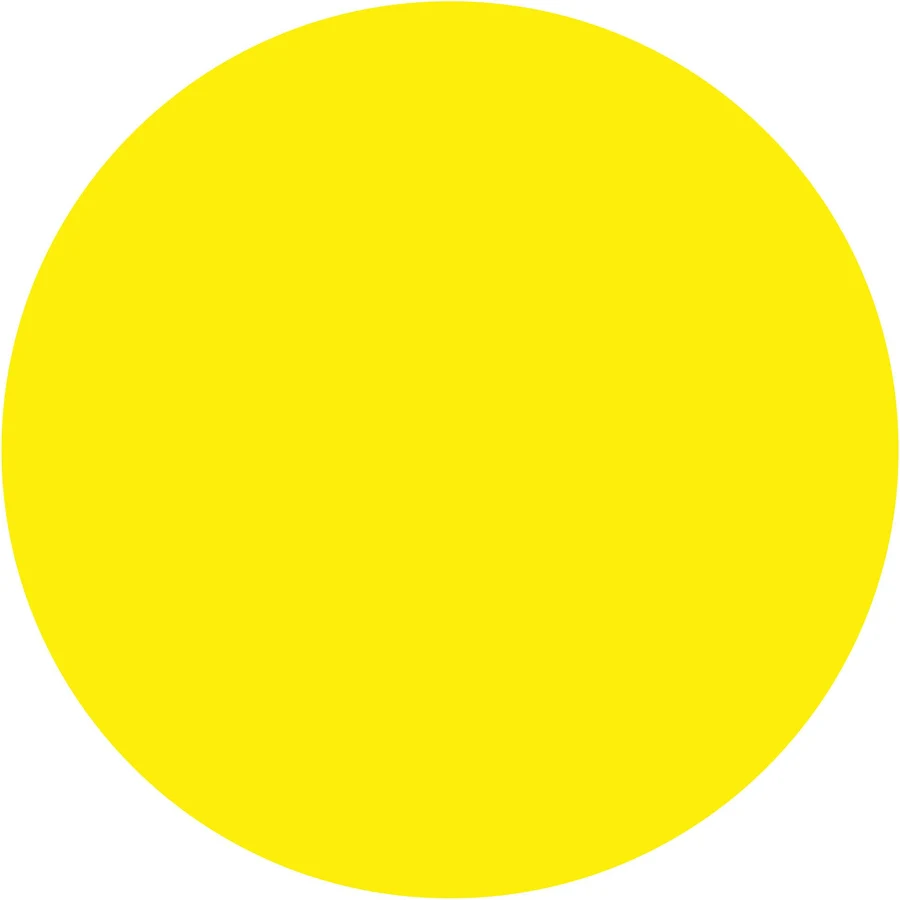 Blank Label Circle Fluorescent Paper Roll of 500