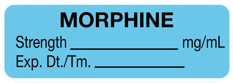 Anesthesia Label MORphine mg/mL