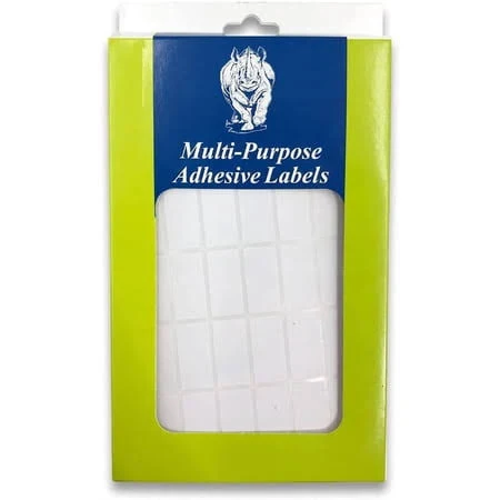 All Purpose Self Adhesive Plain Rectangular White Labels