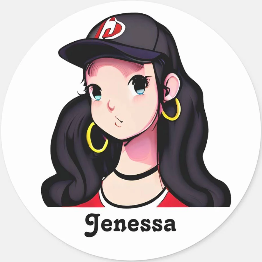 Anime Girl Personalized Classic Round Sticker