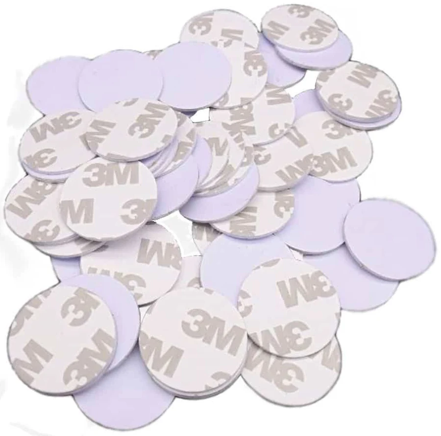 100 Pack DX Series Quarter Size 125KHz Access Control Sticker Cards