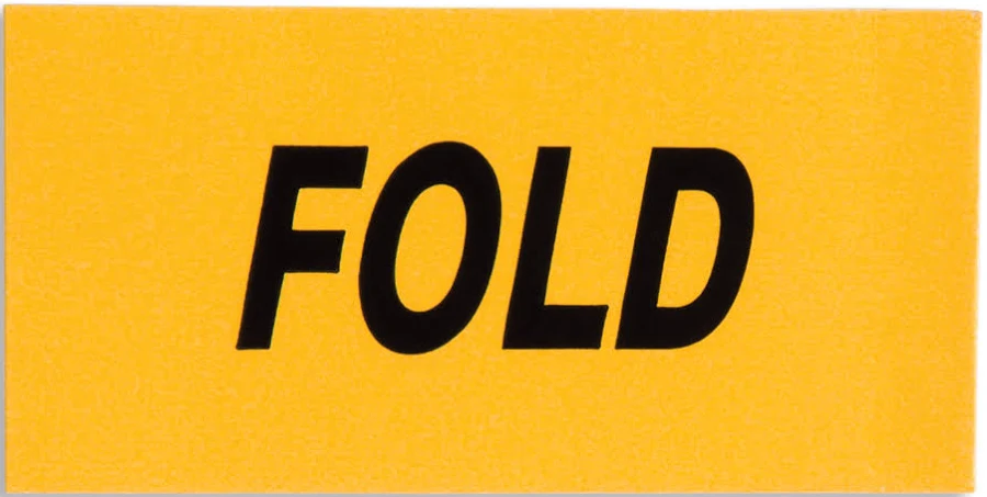 "Fold" Self-Adhesive Identification Stickers