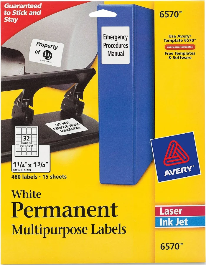 Avery Permanent I.D. Labels