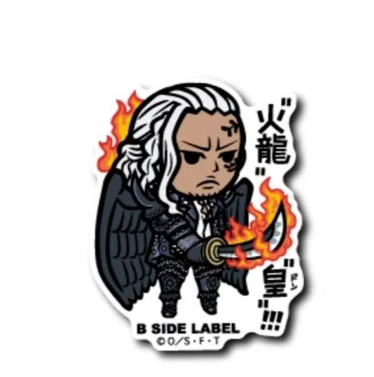 King B Side Label One Piece Sticker Japanese Anime