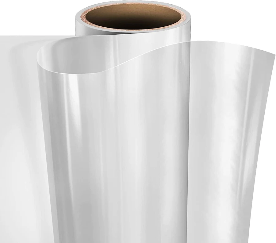 Clear Vinyl Self-Adhesive Laminate 12 x 15FT Roll