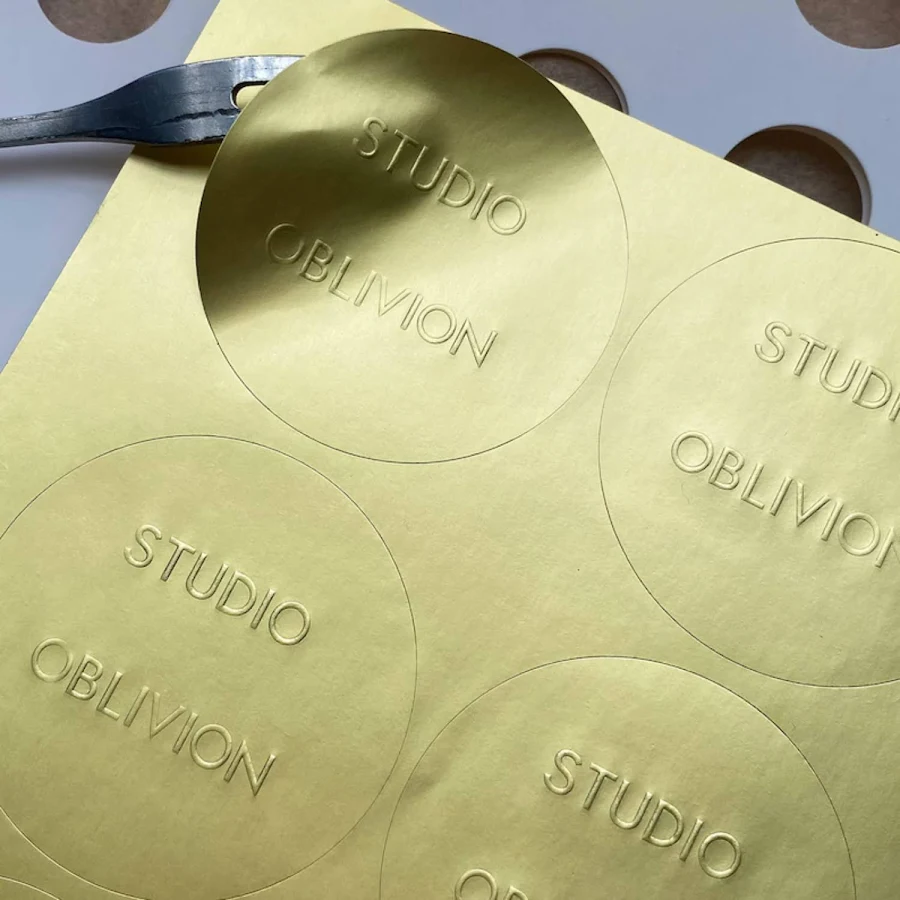 Custom Premium Embossed Labels