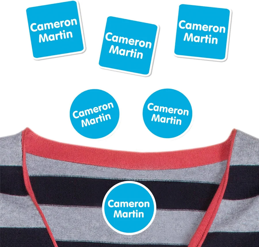 02 Solids Name Labels for Clothes