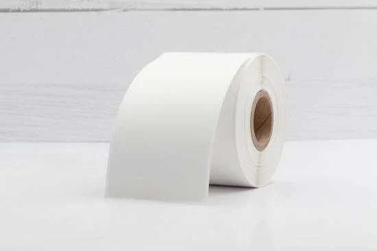 2-1/8" x 4" Direct Thermal BOPP Roll Labels, Small Shipping, Mini Printer,DYMO Compatible, Waterproof 3-Mil Film, Permanent Adhesive, 1 Roll