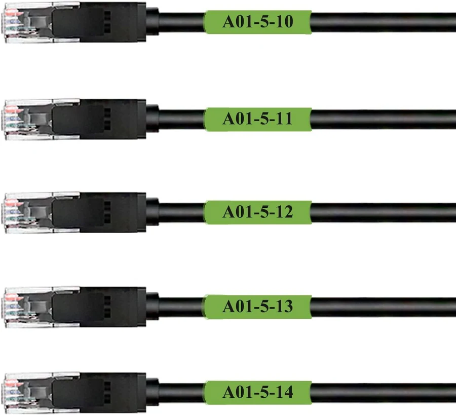 Mr- Label Self-Laminating Wrap Around Cable Labels