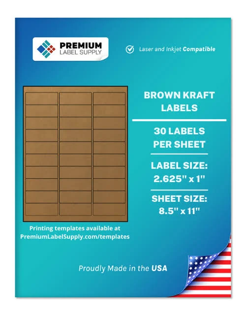 2.625′′ x 1′′ Labels