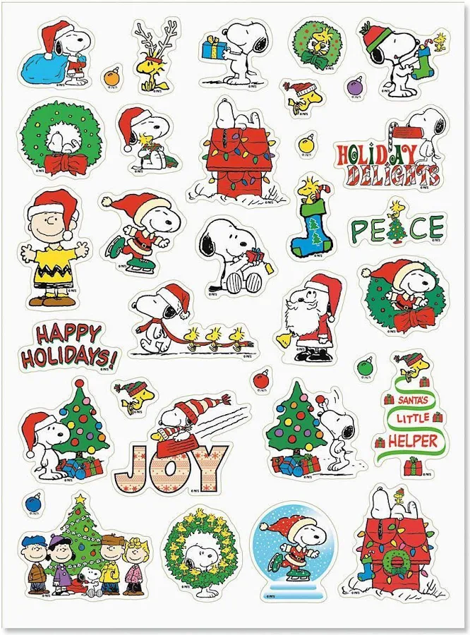 PEANUTS Christmas Stickers