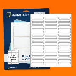 0.35" x 2.5" Removable White Gloss Labels