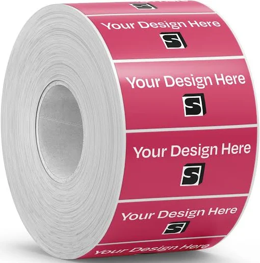 Custom Matte White Paper Rectangle Label