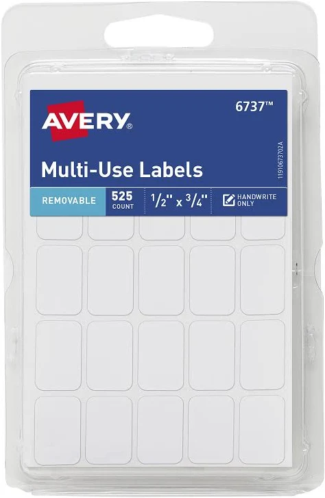 Avery? Multiuse Removable Adhesive Handwrite Only Labels