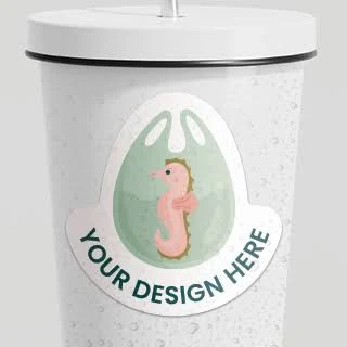 Custom Waterproof Stickers, 8.5" x 11" page, Vinyl, Waterproof