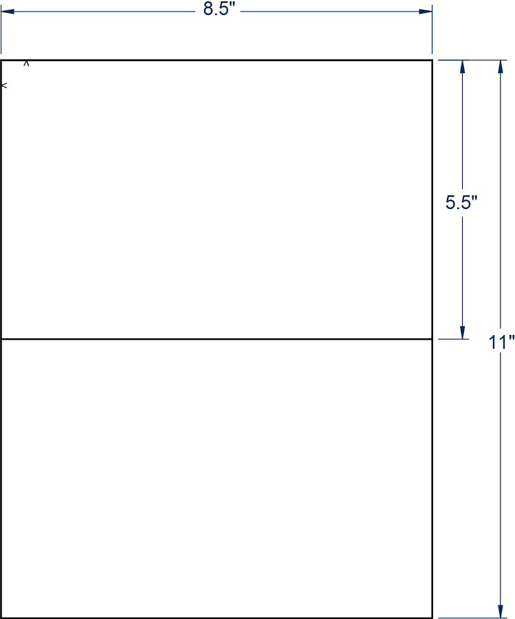 Compulabel Half Sheet Shipping Label for Laser & Inkjet Printers