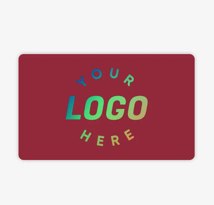 Custom Full Color 5" x 3" Outdoor Rectangle Roll Labels (Roll of 500) - Maroon- 1-Color Text or Art Design