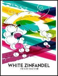 Wine Labels 30 Pack White Zinfandel