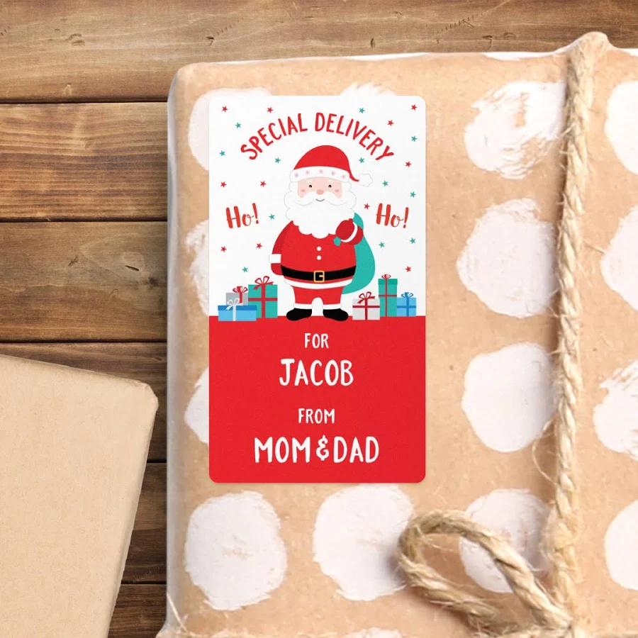 Personalized Christmas Labels for Kids