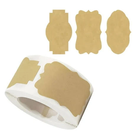 Jams Label Adhesive Sticker Writeable Sticker Jams Sticker for Baking Card Envelope Bottle and Wedding, 36