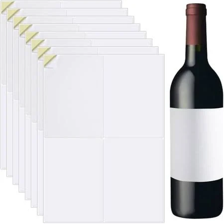 20 Sheets Printable Wine Bottle Labels