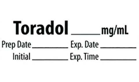 Pre-Cut Miscellaneous Labels, TORADOL__mg/mL