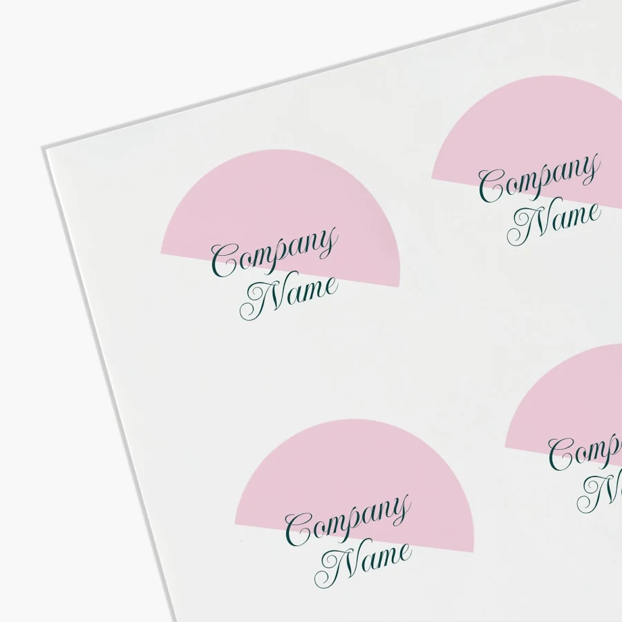 Custom Sheet Stickers | 1"x1" | Gray, Pink and White | VistaPrint | Design: Gray, Professional Services, Bold & Colorful, Styles & Themes, Industry