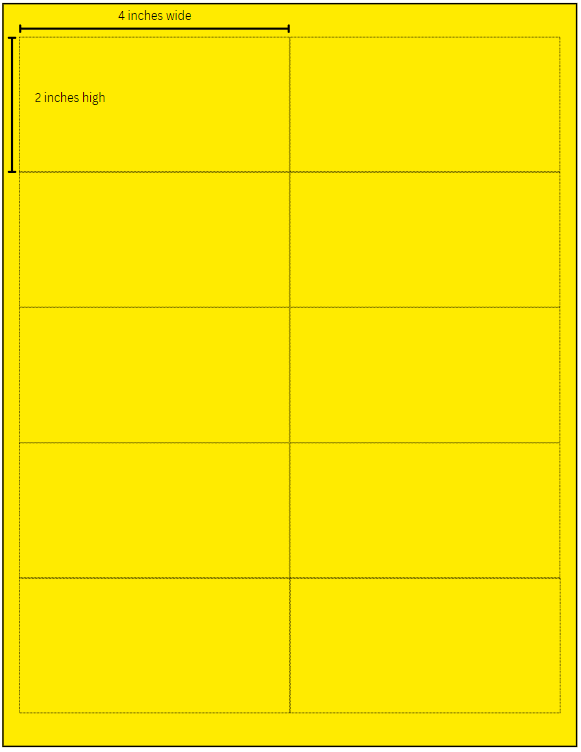 21LP Blank Laser Print Label