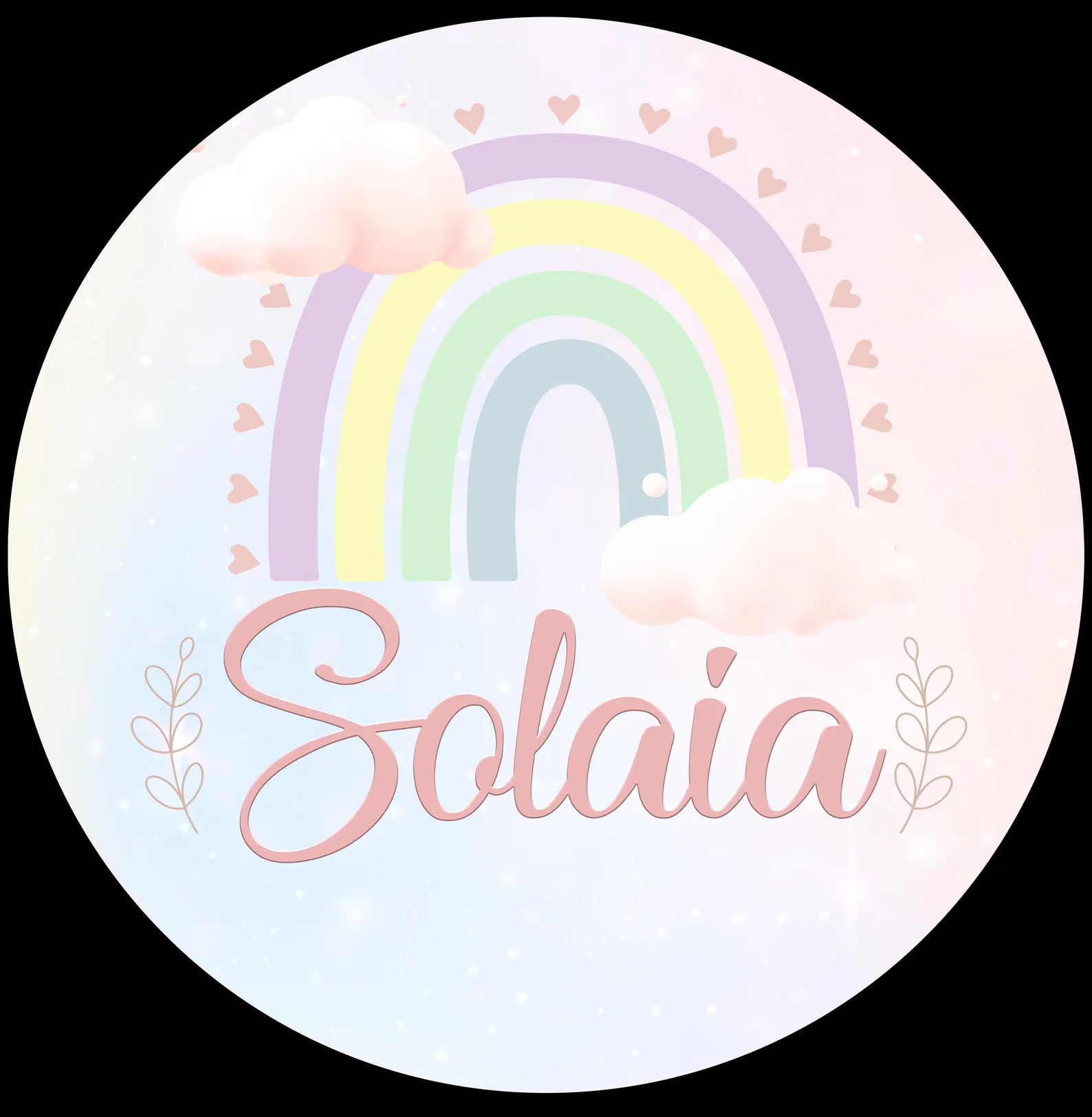 Custom self-adhesive labels, adhesive labels, round stickers - customizable theme
