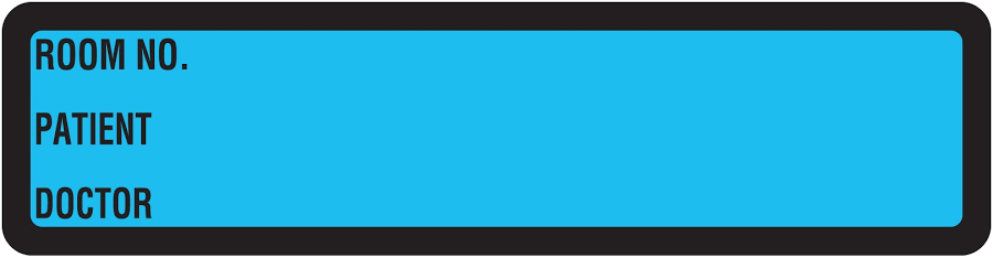 Blue Printed Ring Binder Labels 1-3/8" x 5-3/8"- Roll of 200