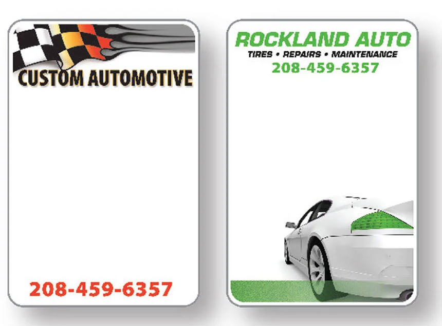 Custom White Low Tack Service Sticker Label